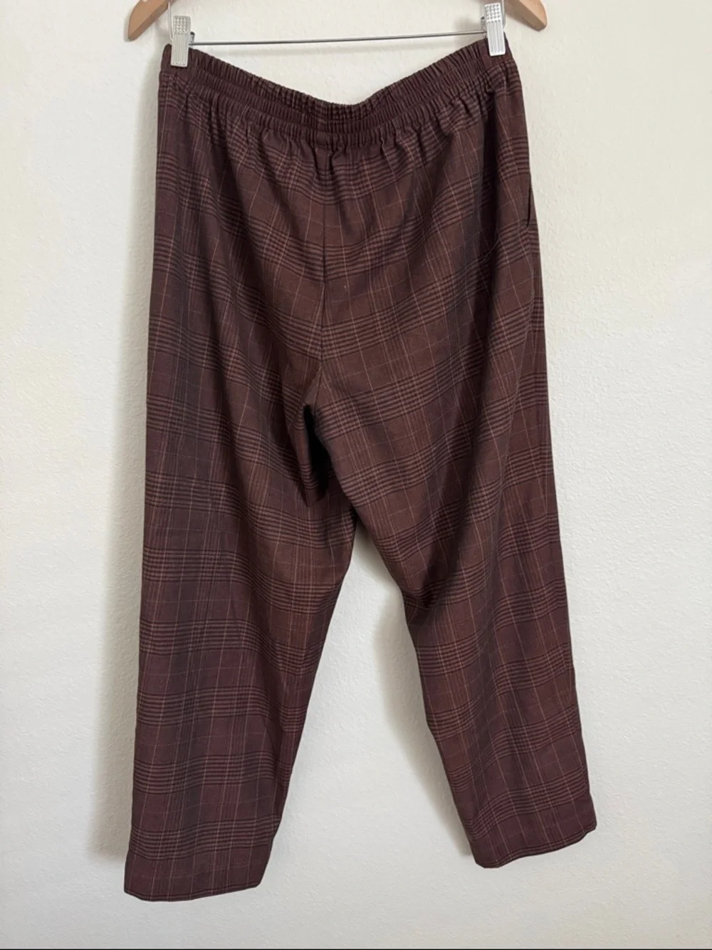 Madewell Brown Plaid Trousers - Picture 2 of 5